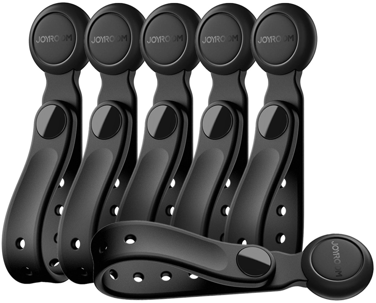 Οργανωτής Καλωδίων Joyroom JR-ZS422, Μαγνητικός, Σετ 6 Τεμαχίων, Μαύρο