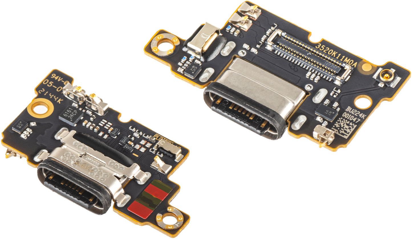 Plate with Charging Connector - Xiaomi Poco F3 Microphone, Service Pack 560001K11A00