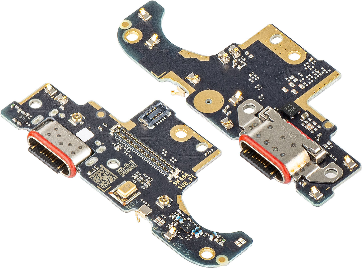 Πλακέτα με Συνδετήρα Φόρτισης - Μικρόφωνο Motorola Moto G86, Service Pack 5B28C30464