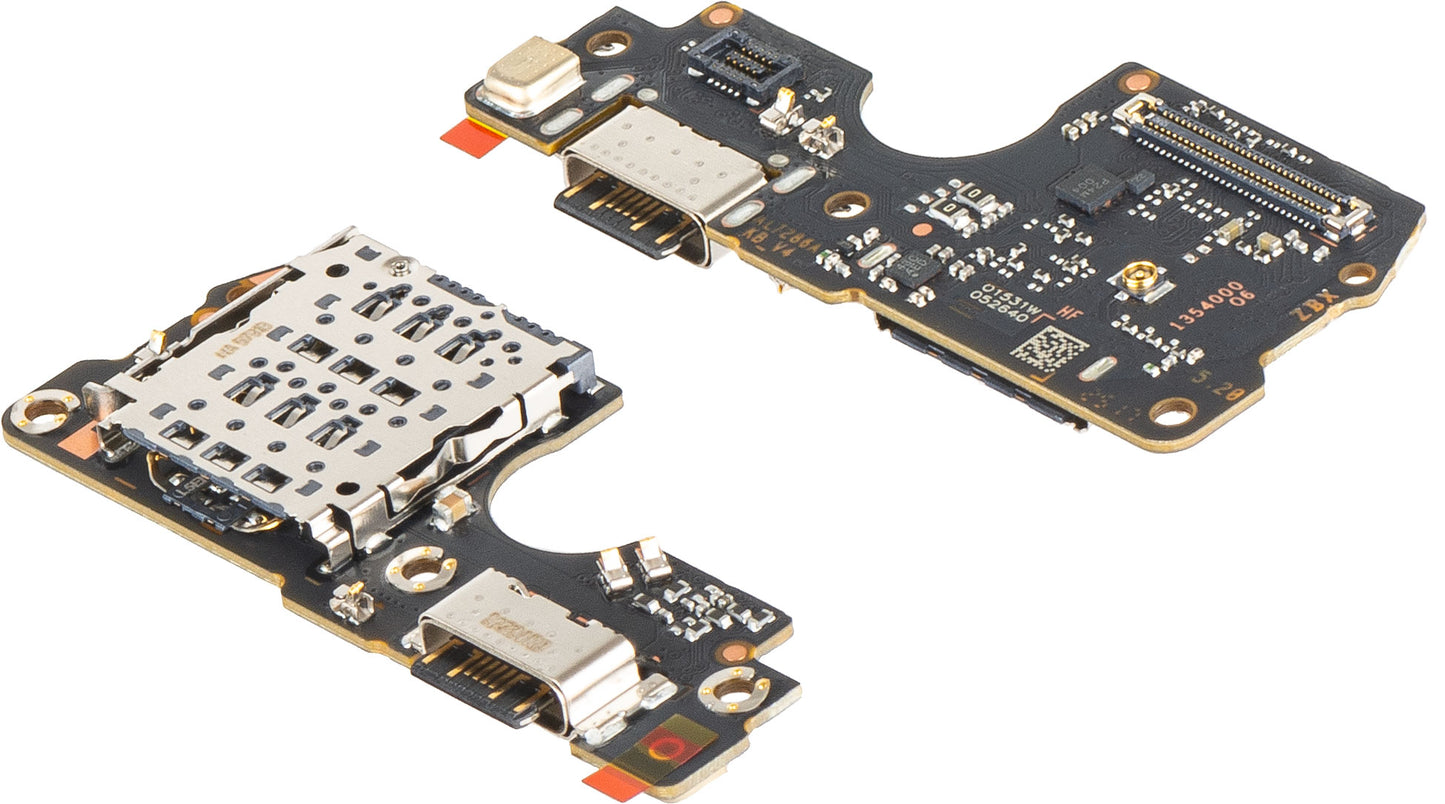 Πλακέτα με Συνδετήρα Φόρτισης - Μικρόφωνο - Μονάδα Ανάγνωσης SIM Xiaomi Redmi Note 14 Pro 4G, Service Pack 560004000O600