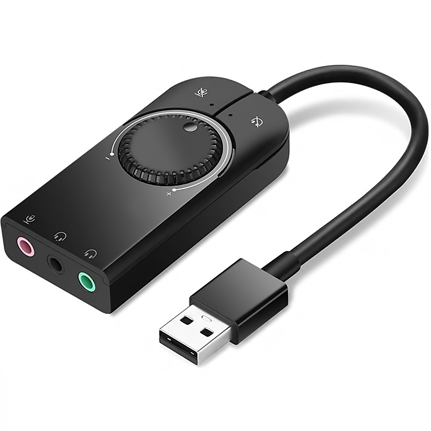 Κάρτα ήχου USB UGREEN CM129, 3 x Jack 3.5mm, Μαύρη