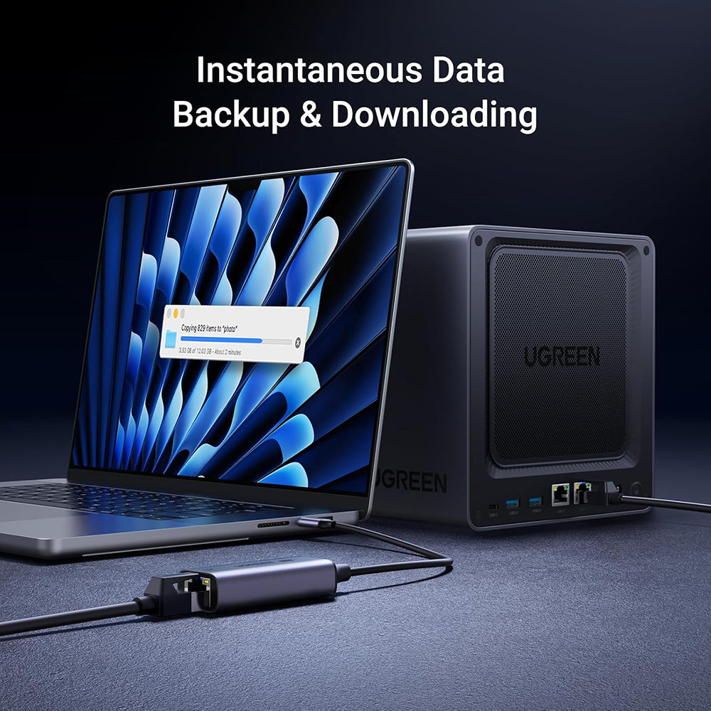 Κάρτα Δικτύου UGREEN CM648 (25052), RJ45, USB-C, Γκρι