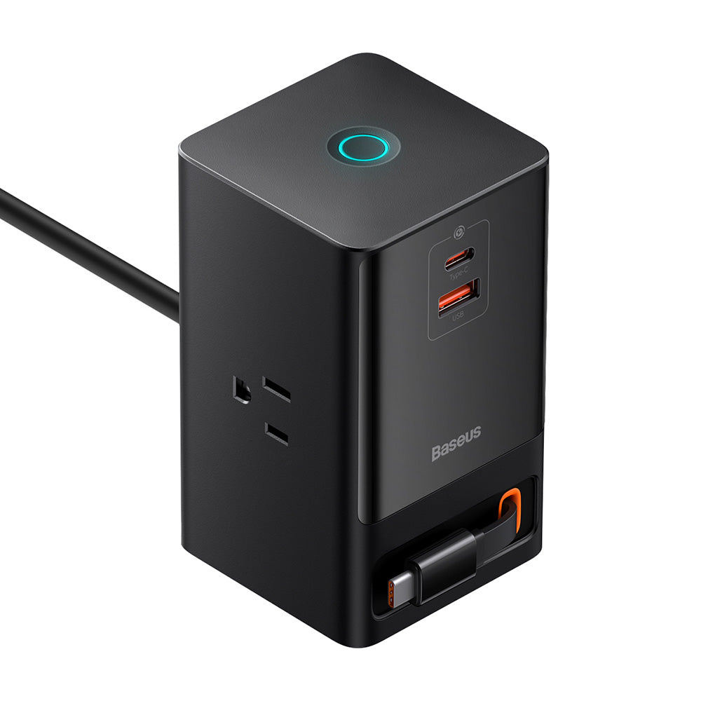 Πολύπριζο Baseus PowerCombo US, 3 x Θύρες, Μαύρο PSLR000101