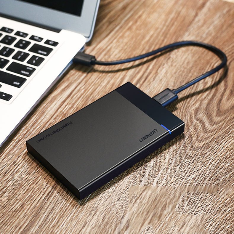 Rack UGREEN US221 για HDD / SSD SATA 2.5inch, USB 3.2, Μαύρο