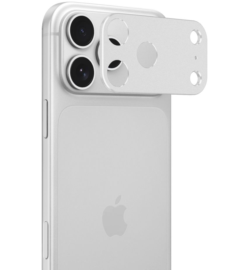 Προστατευτικό πλαίσιο πίσω κάμερας Tech-Protect Camalloy Fit+ για Apple iPhone 18 Pro Max, αλουμίνιο, ασημί.