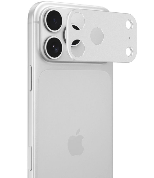 Προστατευτικό πλαίσιο πίσω κάμερας Tech-Protect Camalloy Fit+ για Apple iPhone 18 Pro Max, αλουμίνιο, ασημί.