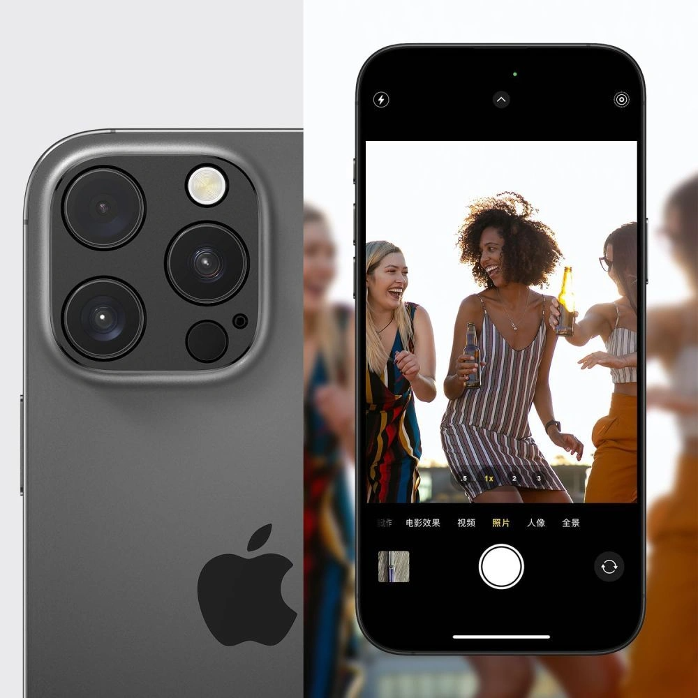 Πλαίσιο προστασίας Πίσω Κάμερας Tech-Protect Camalloy Fit+ για Apple iPhone 17 Pro, Αλουμίνιο, Πορτοκαλί