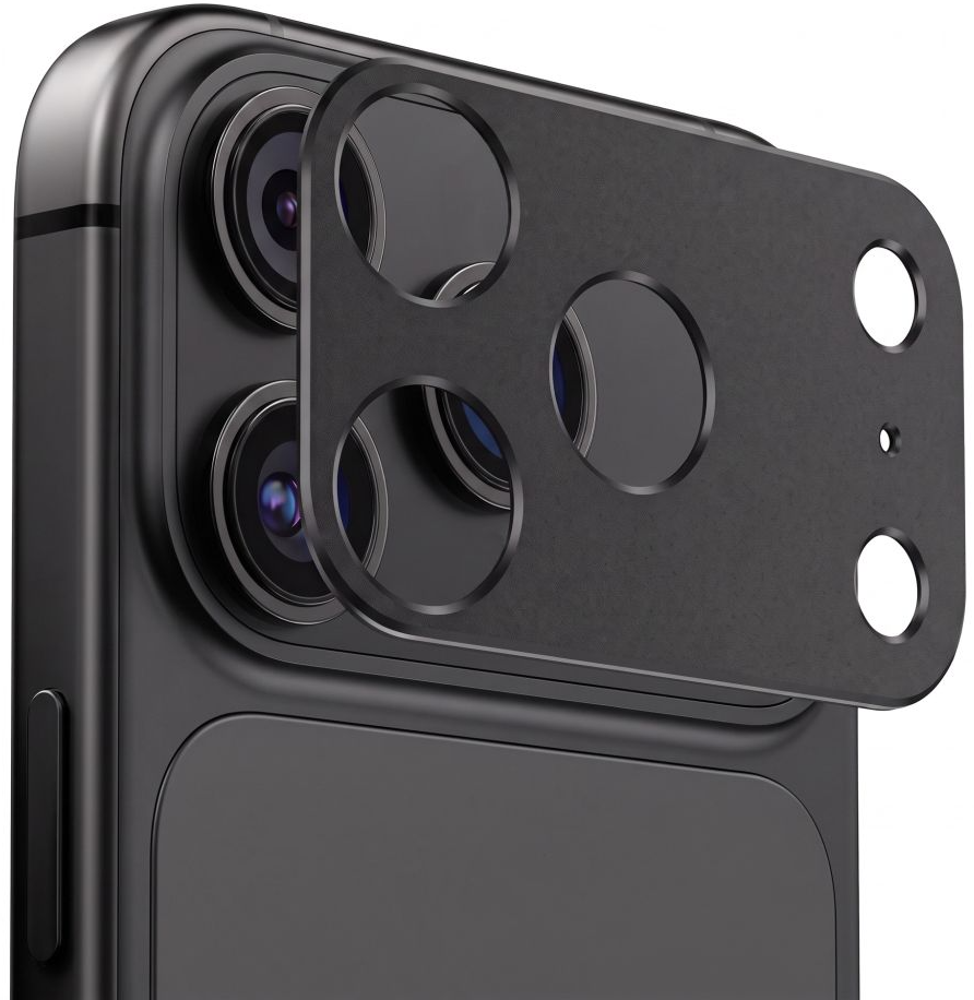 Προστατευτική θήκη κάμερας πίσω Tech-Protect Camalloy Fit+ για Apple iPhone 18 Pro Max, Αλουμίνιο, Μαύρο