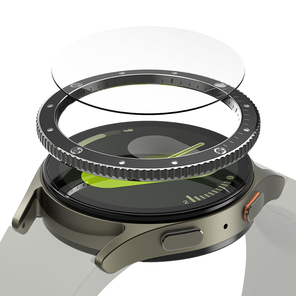 Πλαίσιο Προστασίας Ringke Premium Styling για Samsung Galaxy Watch7 40mm, Μοντέλο 2, Μαύρο