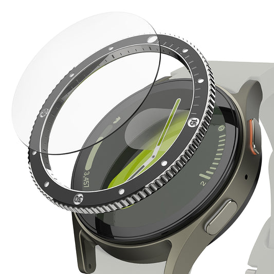 Πλαίσιο Προστασίας Ringke Premium Styling για Samsung Galaxy Watch7 44mm, Μοντέλο 2, Μαύρο