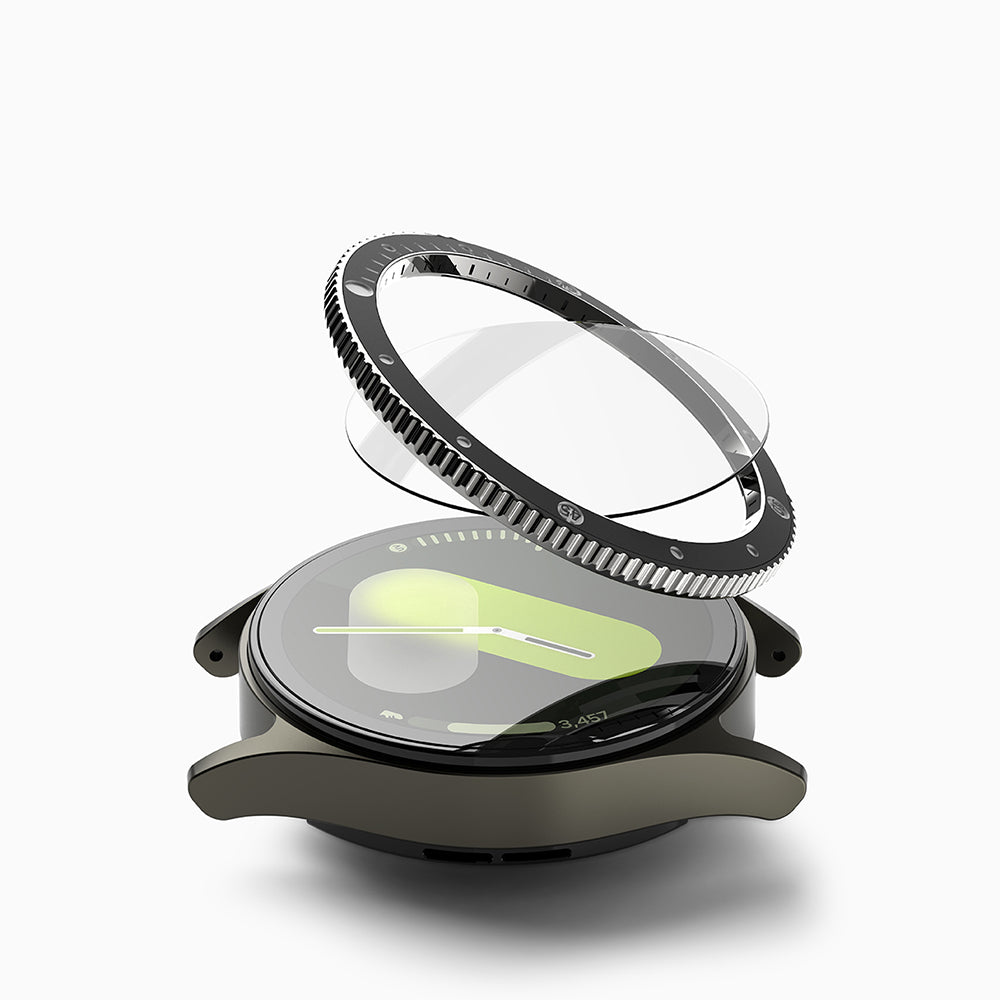 Πλαίσιο Προστασίας Ringke Premium Styling για Samsung Galaxy Watch7 44mm, Μοντέλο 2, Μαύρο
