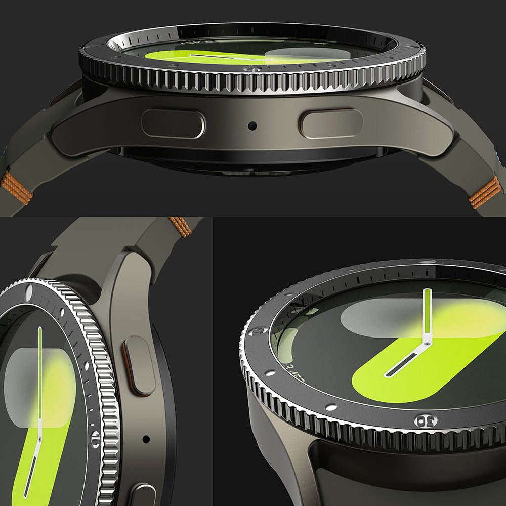 Πλαίσιο Προστασίας Ringke Premium Styling για Samsung Galaxy Watch7 44mm, Μοντέλο 2, Μαύρο