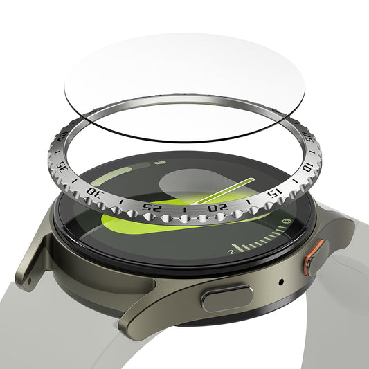 Πλαίσιο Προστασίας Ringke Styling για Samsung Galaxy Watch7 44mm, Μοντέλο 5, Ασημί