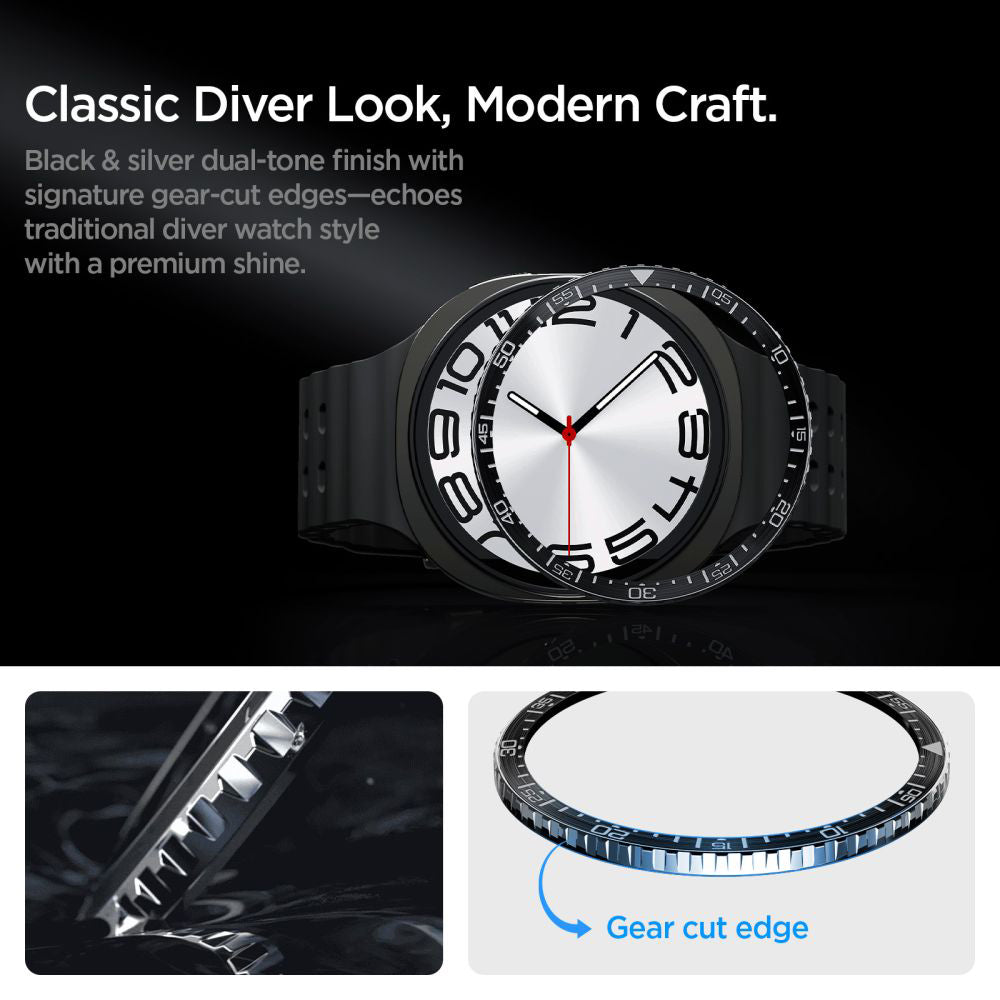 Πλαίσιο Προστασίας Spigen Tune Diver για Samsung Galaxy Watch8 44mm, Μαύρο ACS10008