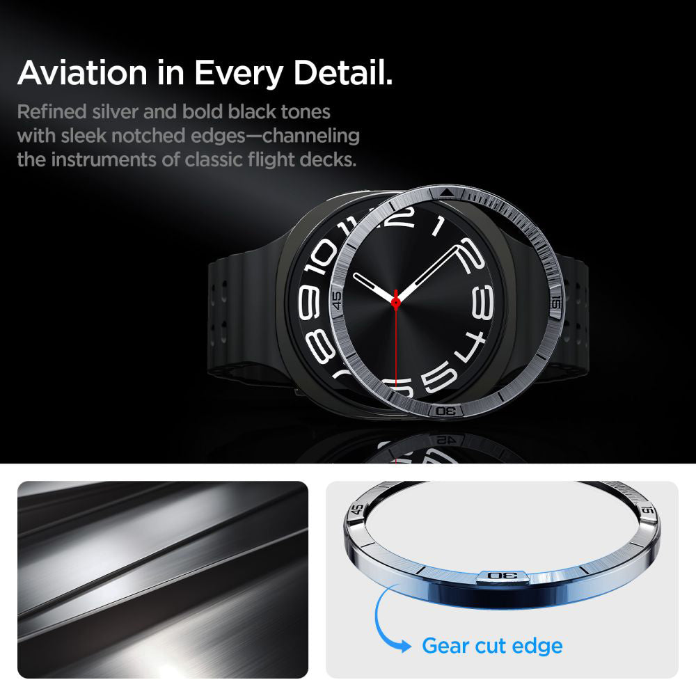 Πλαίσιο Προστασίας Spigen Tune Pilot για Samsung Galaxy Watch8 44mm, Ασημί ACS10009