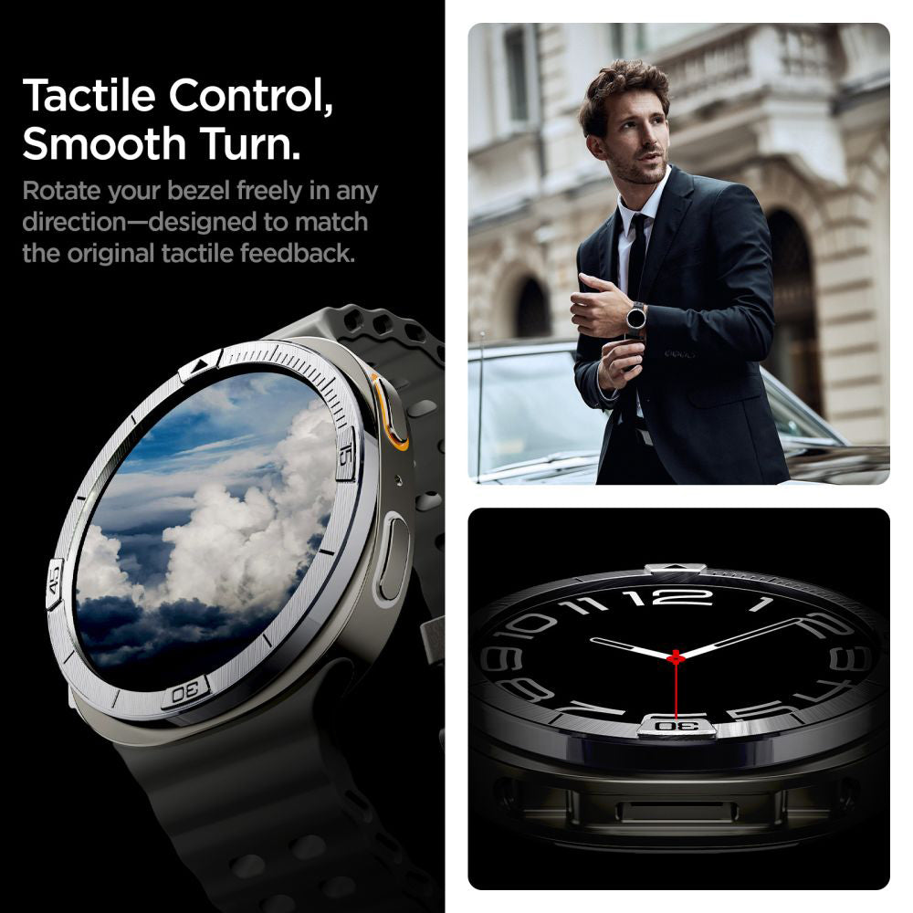 Πλαίσιο Προστασίας Spigen Tune Pilot για Samsung Galaxy Watch8 44mm, Ασημί ACS10009