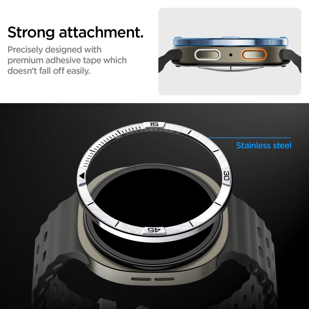 Πλαίσιο Προστασίας Spigen Tune Pilot για Samsung Galaxy Watch8 44mm, Ασημί ACS10009