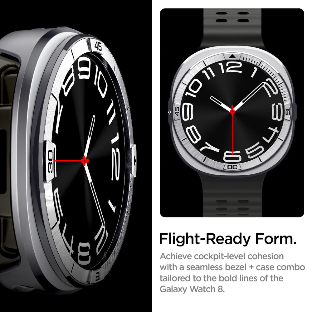 Προστατευτικό πλαίσιο Spigen Tune Pro Pilot για Samsung Galaxy Watch9 / Watch8 44mm, Ασημί ACS10011