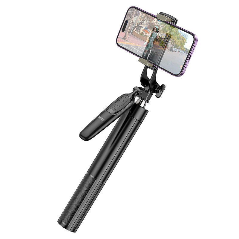 Selfie Stick Bluetooth HOCO K19 Soul Live Broadcast, Universal, Μαύρο