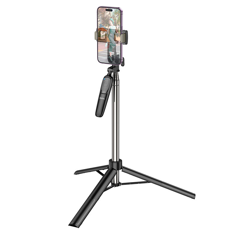 Selfie Stick Bluetooth HOCO K19 Soul Live Broadcast, Universal, Μαύρο