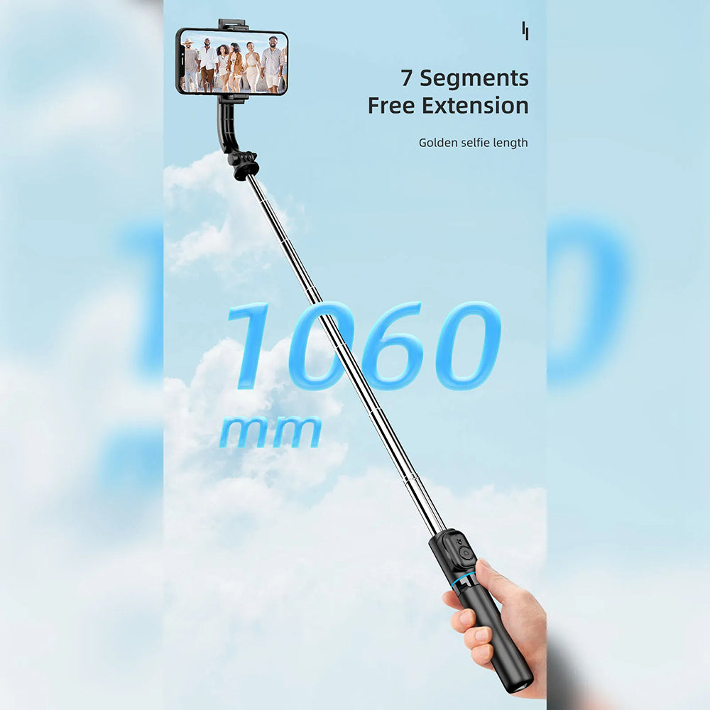 Selfie Stick Bluetooth Techsuit C01, Universal, Μαύρο