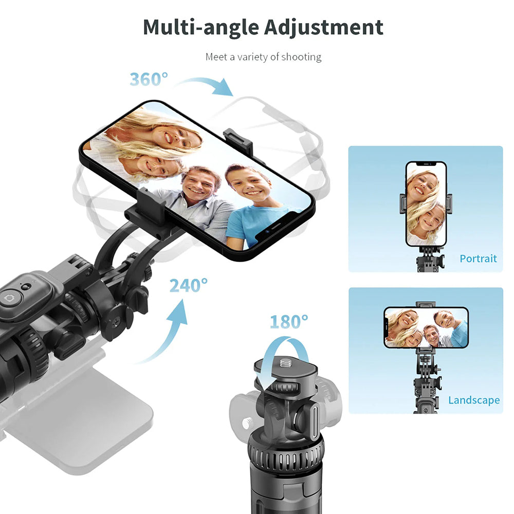 Selfie Stick Bluetooth Techsuit C05, Παγκόσμιος, Μαύρο
