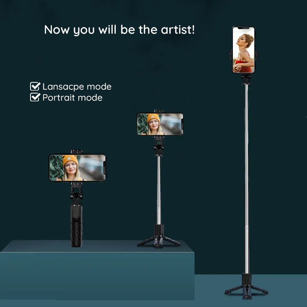 Selfie Stick Bluetooth Techsuit K03, Παγκόσμιος, Μαύρο
