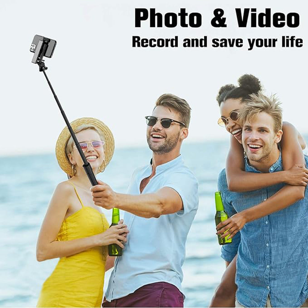 Selfie Stick Bluetooth Techsuit K22, Παγκόσμιος, Μαύρο