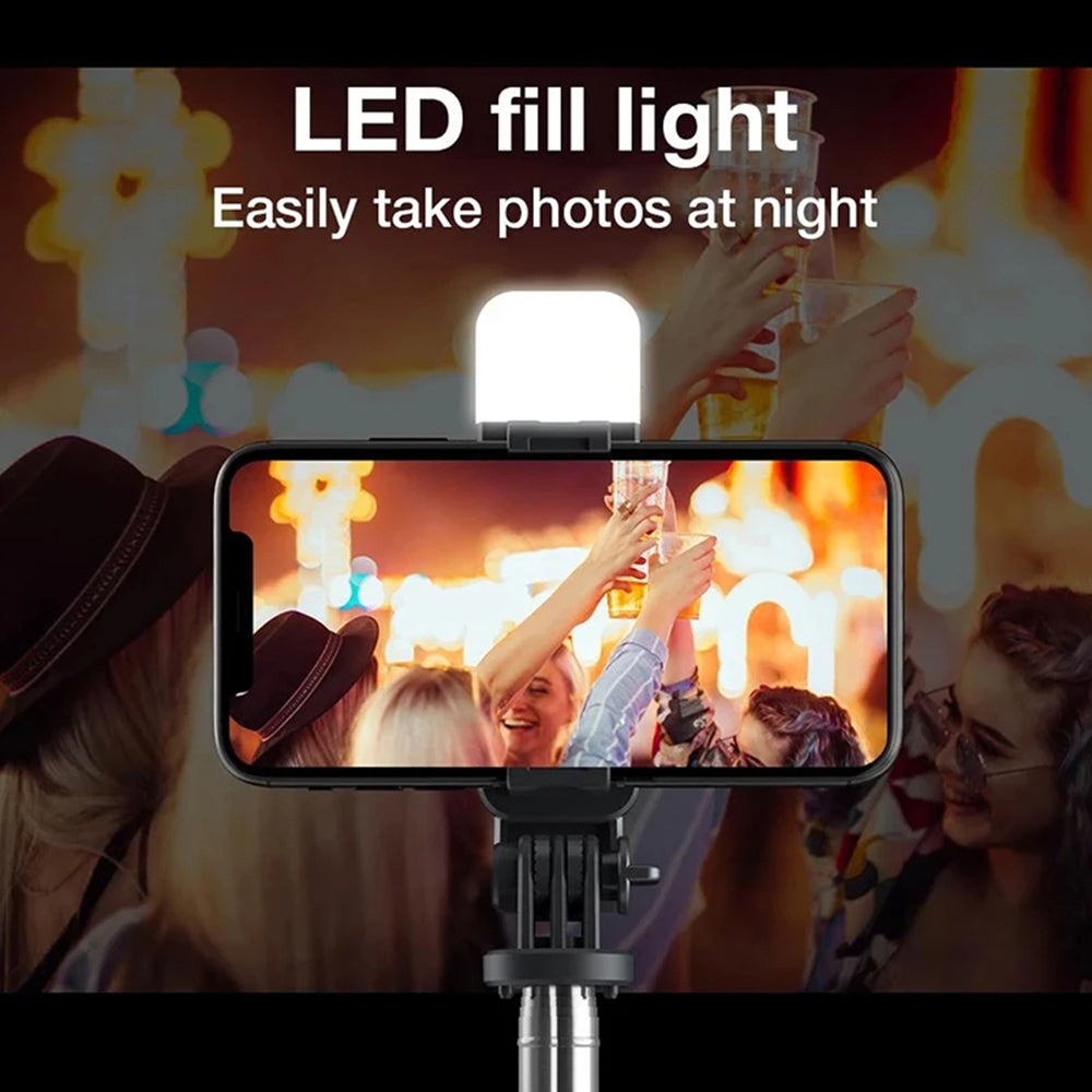 Selfie Stick Bluetooth Techsuit L02s, Universal, Μαύρο
