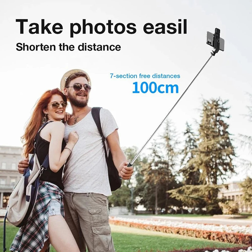 Selfie Stick Bluetooth Techsuit L02s, Universal, Μαύρο