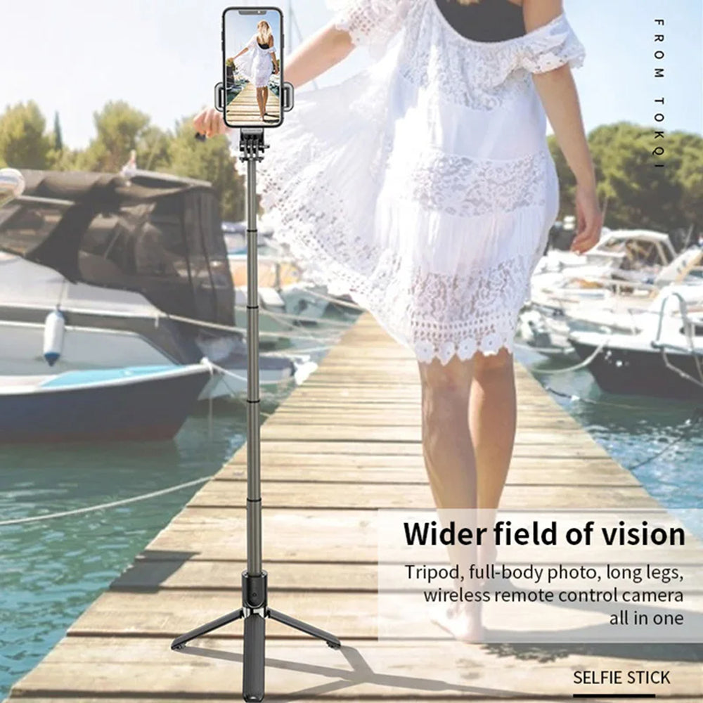 Selfie Stick Bluetooth Techsuit L03, Παγκόσμιος, Μαύρος