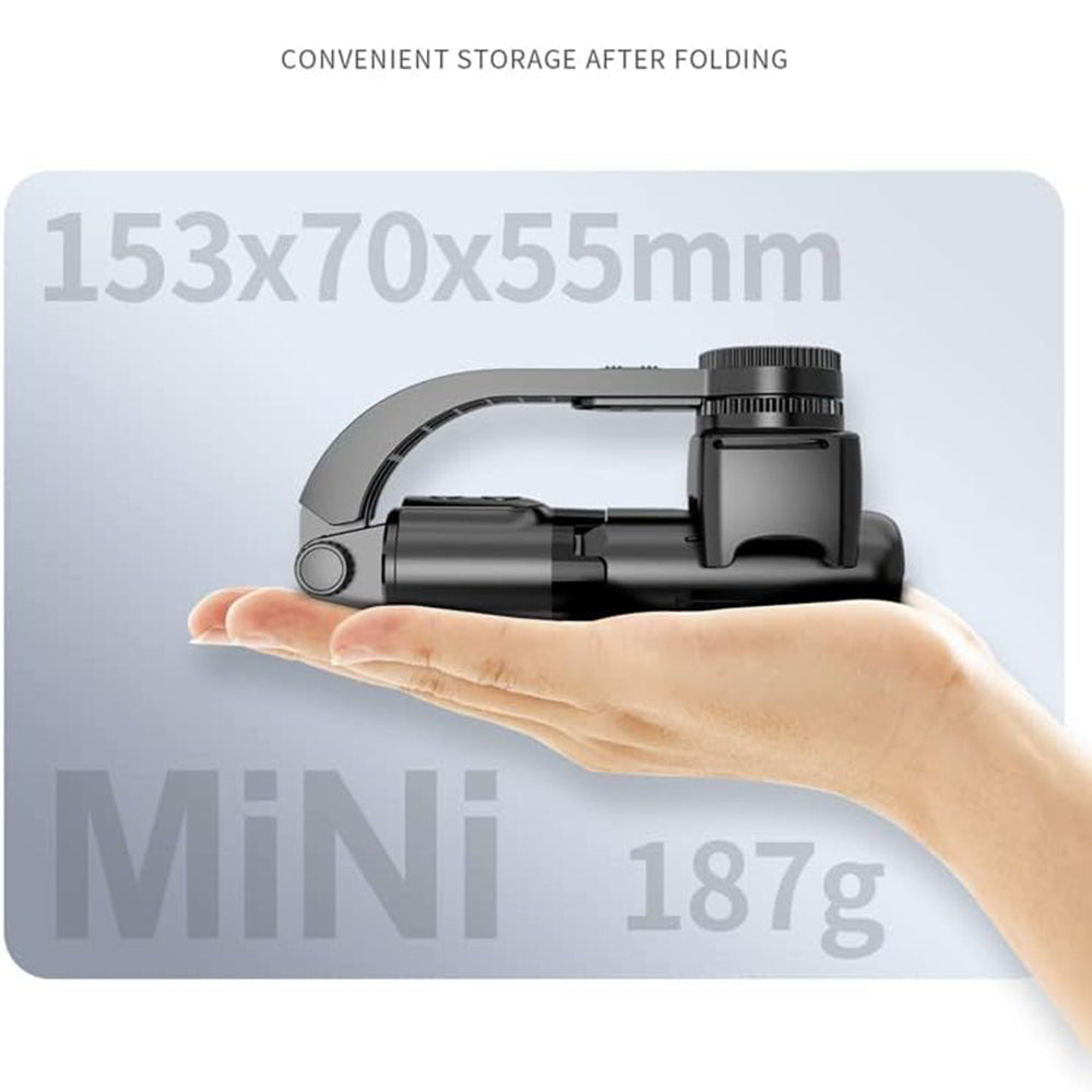 Selfie Stick Bluetooth Techsuit L08Mini, Universal, Μαύρο