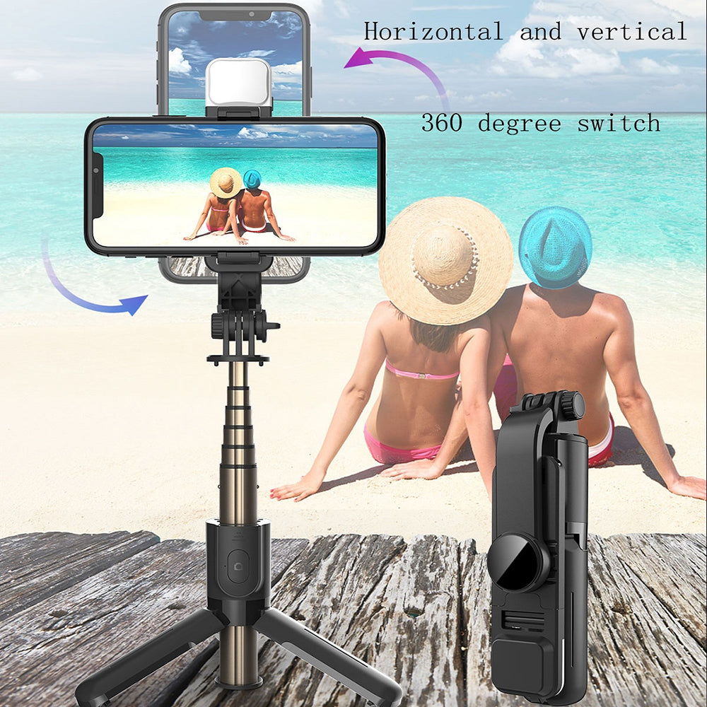Selfie Stick Bluetooth Techsuit L11s, Universal, Black