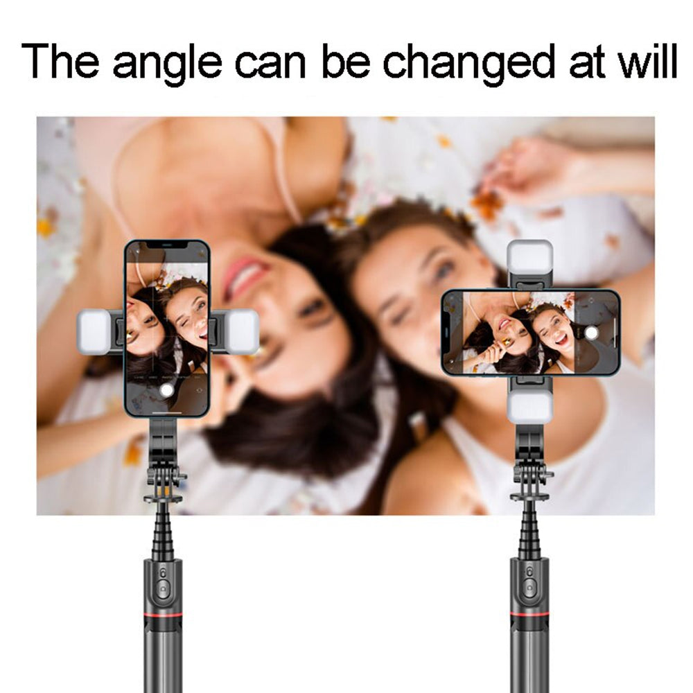 Selfie Stick Bluetooth Techsuit L12D, Παγκόσμιος, Μαύρο