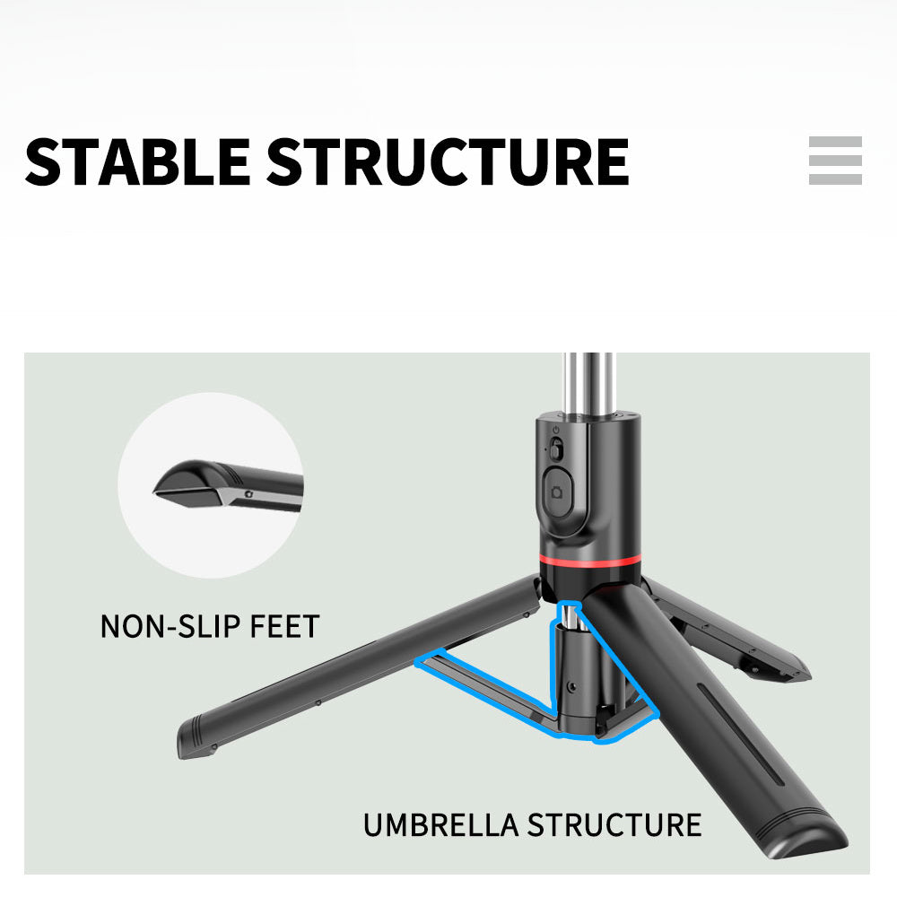 Selfie Stick Bluetooth Techsuit L13, Παγκόσμιος, Μαύρο