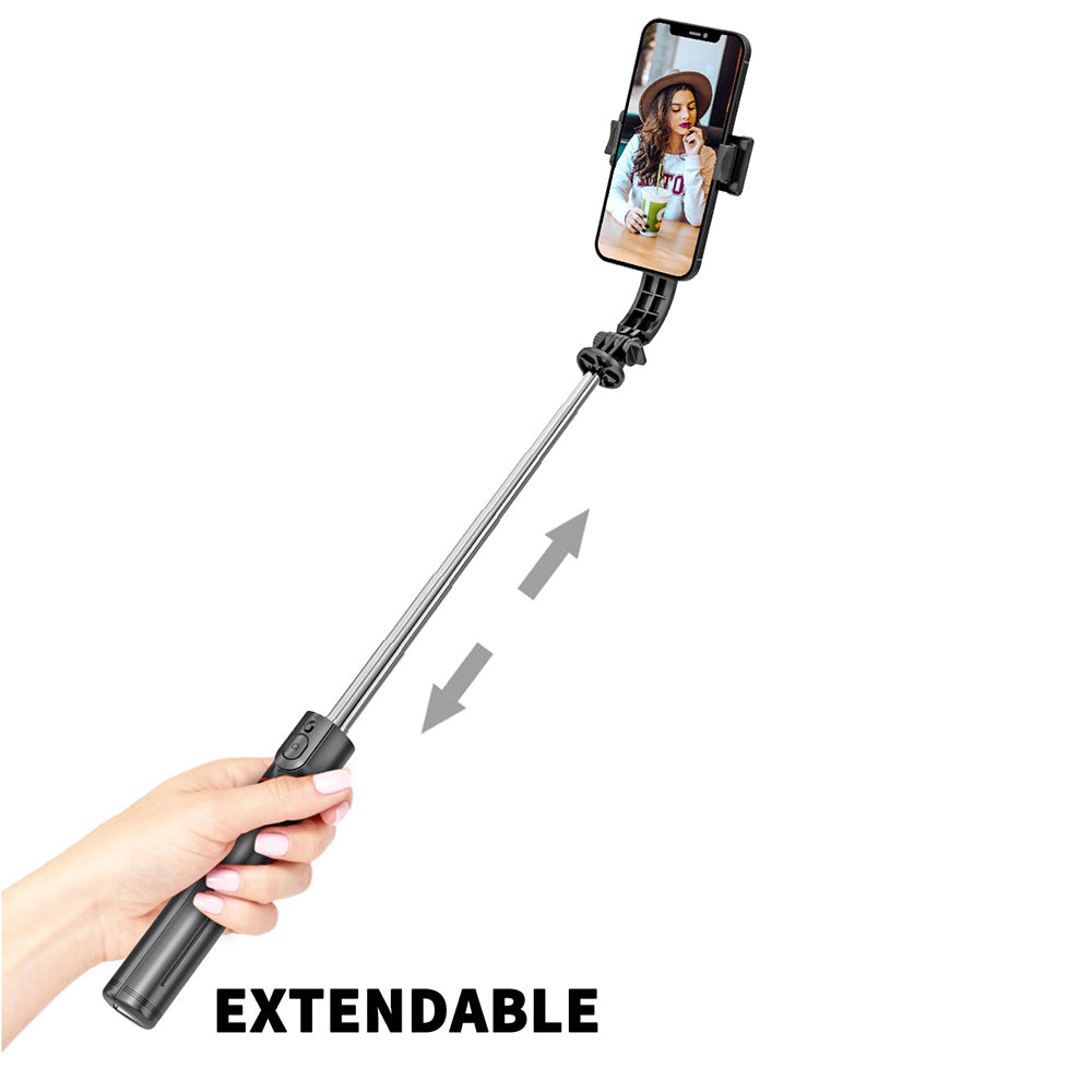 Selfie Stick Bluetooth Techsuit L13, Παγκόσμιος, Μαύρο