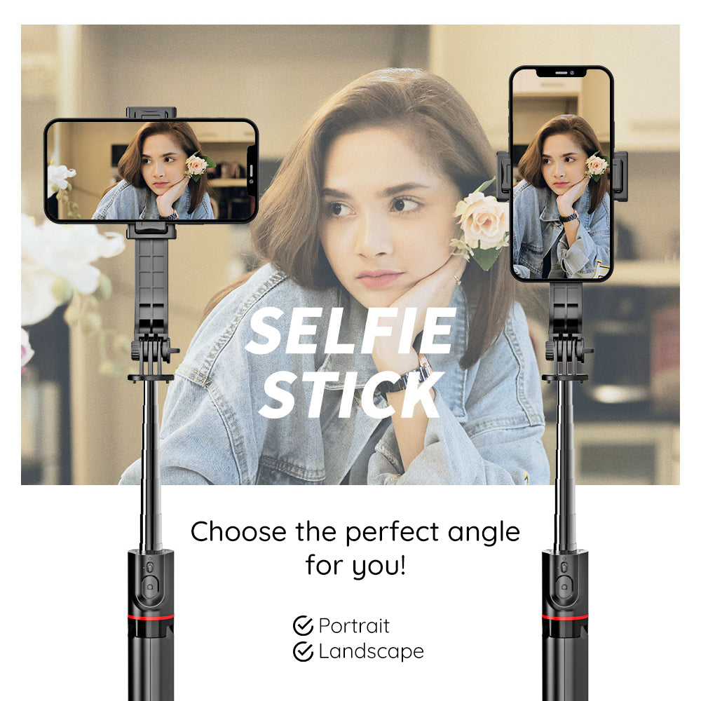 Selfie Stick Bluetooth Techsuit L13, Παγκόσμιος, Μαύρο