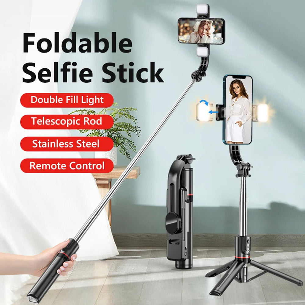Selfie Stick Bluetooth Techsuit L13d, Παγκόσμιος, Μαύρο