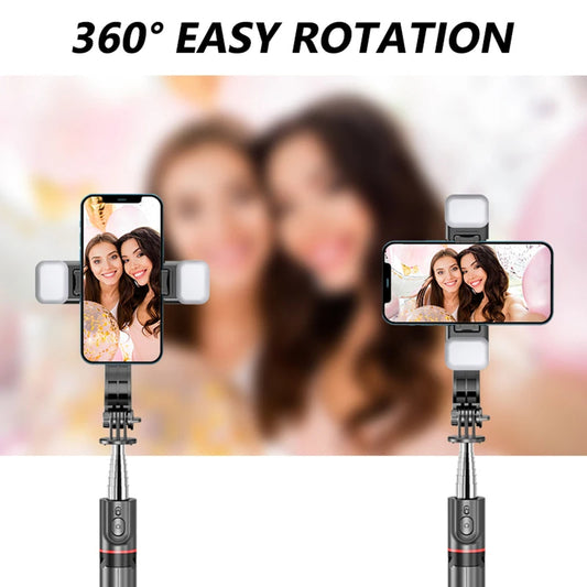 Selfie Stick Bluetooth Techsuit L13d, Παγκόσμιος, Μαύρο