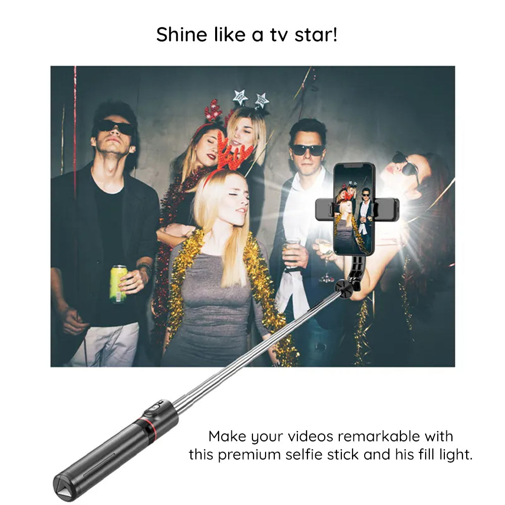 Selfie Stick Bluetooth Techsuit L13d, Παγκόσμιος, Μαύρο