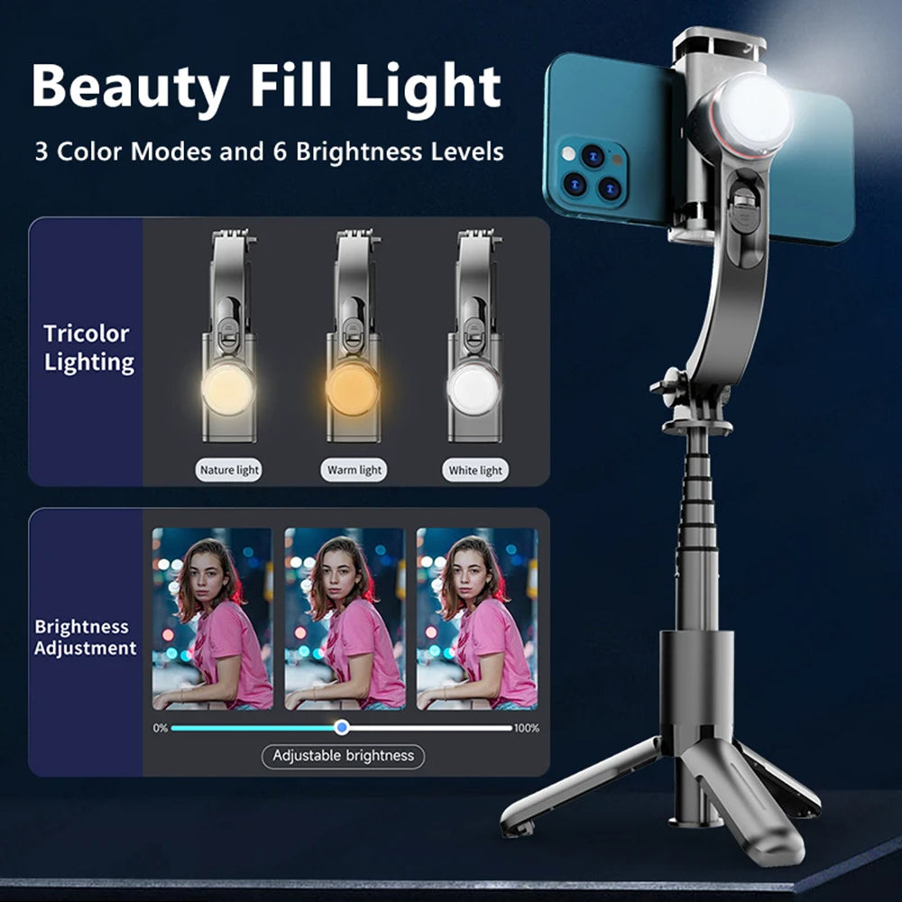 Selfie Stick Bluetooth Techsuit L18sMini, Παγκόσμιος, Μαύρο