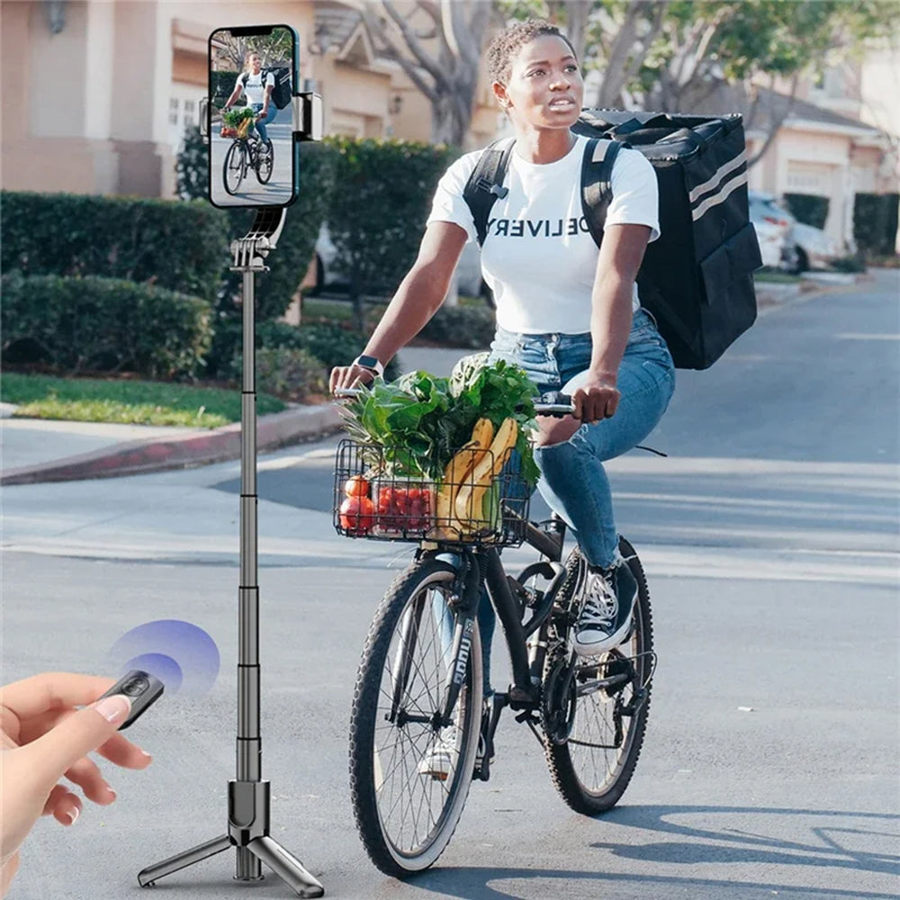 Selfie Stick Bluetooth Techsuit L18sMini, Παγκόσμιος, Μαύρο
