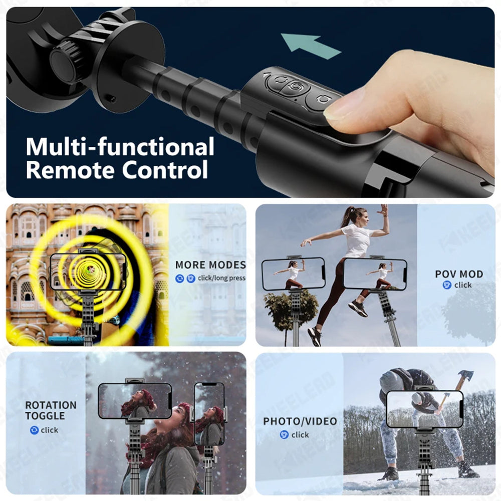 Selfie Stick Bluetooth Techsuit L18sMini, Παγκόσμιος, Μαύρο