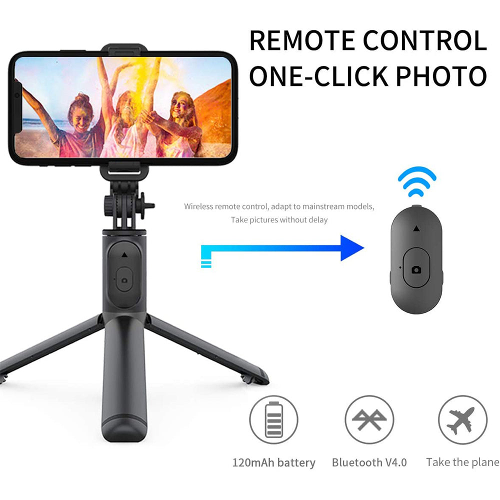 Selfie Stick Bluetooth Techsuit Q01, Παγκόσμιος, Μαύρος