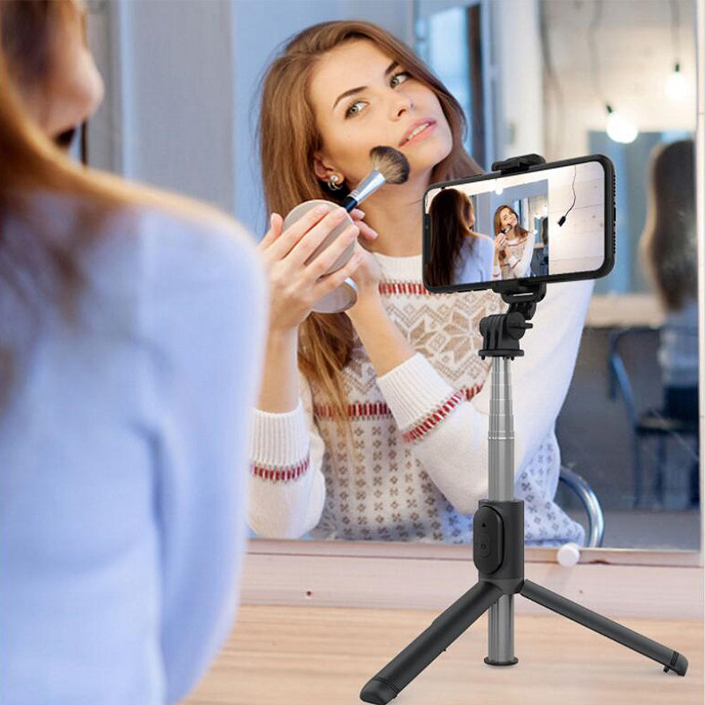 Selfie Stick Bluetooth Techsuit Q01, Παγκόσμιος, Μαύρος