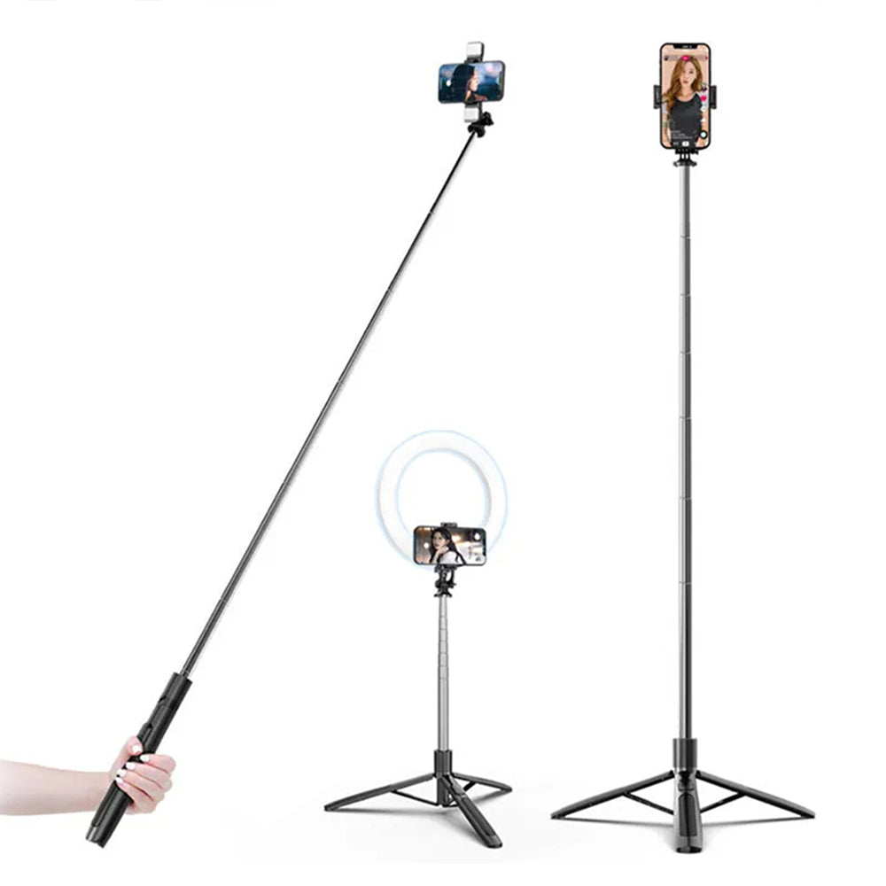 Selfie Stick Bluetooth Techsuit Q05, Παγκόσμιος, Μαύρο