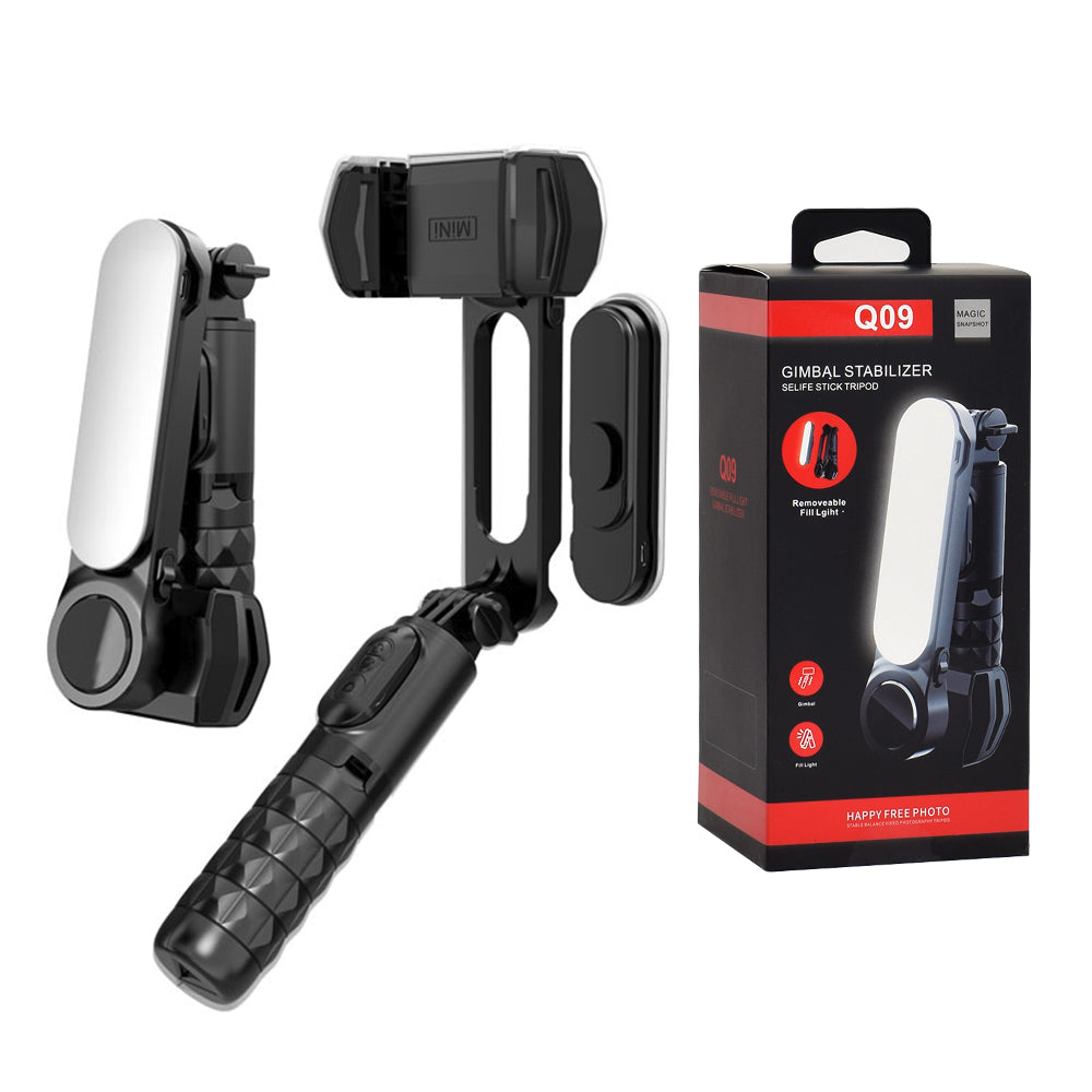 Selfie Stick Bluetooth Techsuit Q09, Παγκόσμιος, Μαύρο