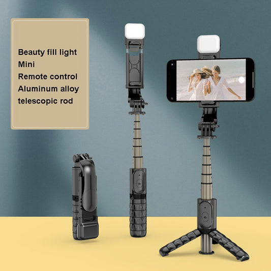 Selfie Stick Bluetooth Techsuit Q10s, Universal, Μαύρο