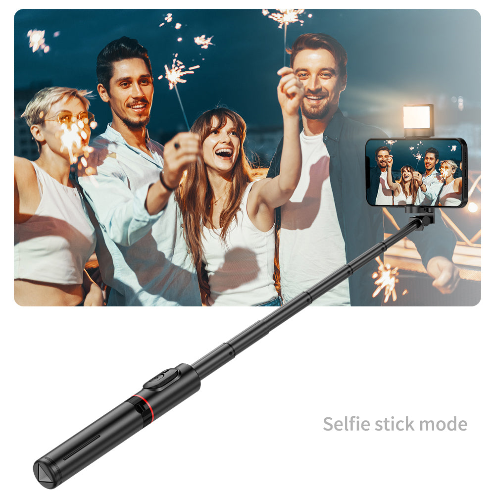 Selfie Stick Bluetooth Techsuit Q12S, Παγκόσμιος, Μαύρος