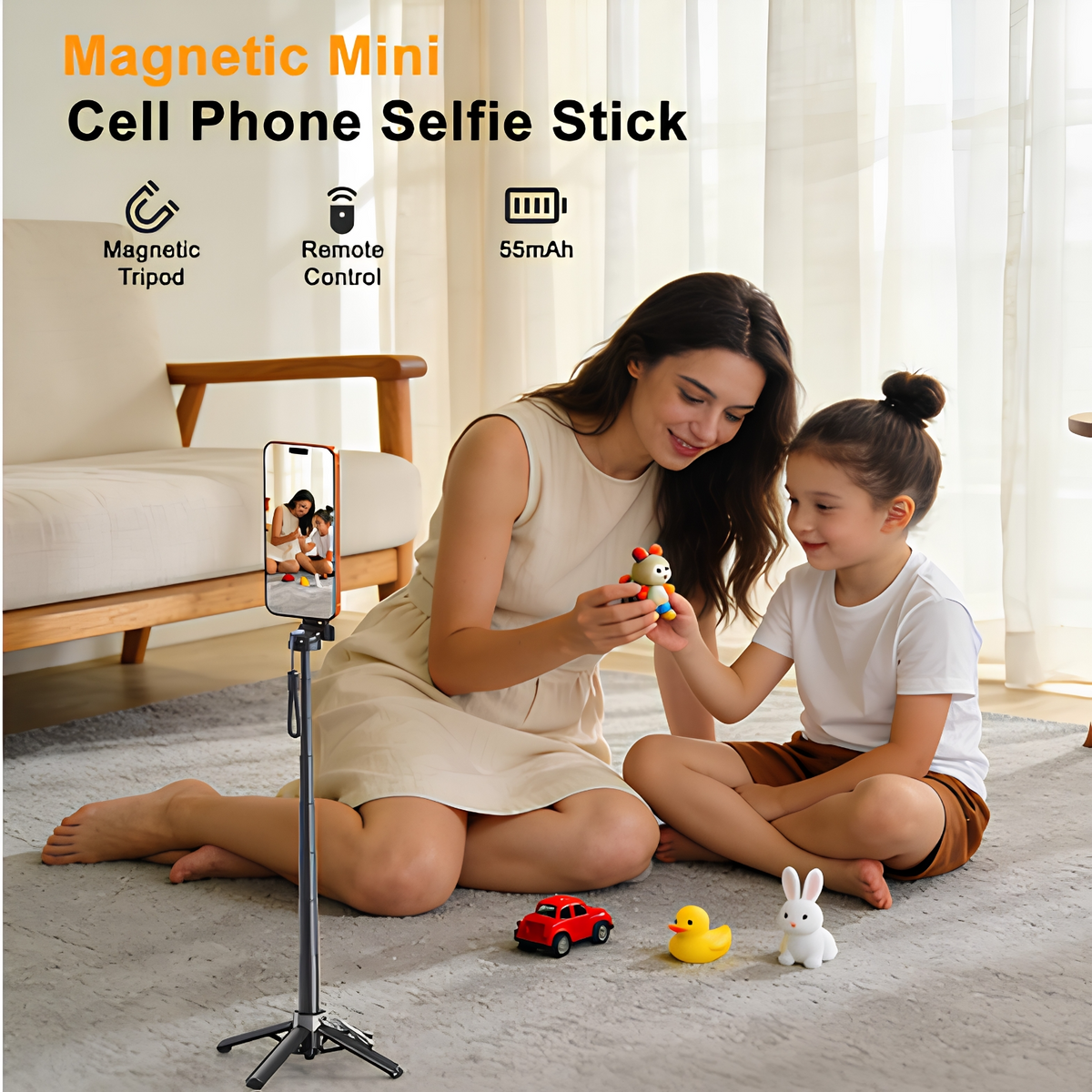 Selfie Stick Bluetooth XO Design SS25 Pro, Universal, Μαύρο